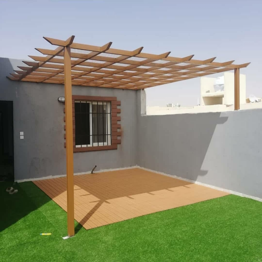خشب وعشب جداري - 3