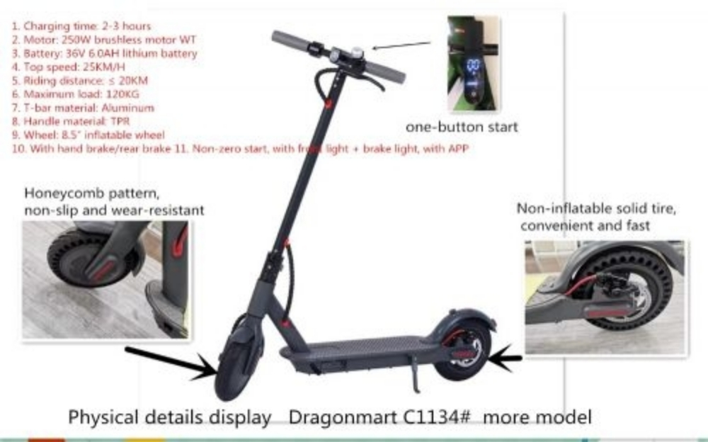Electric motor bike bicycle scoo - 5