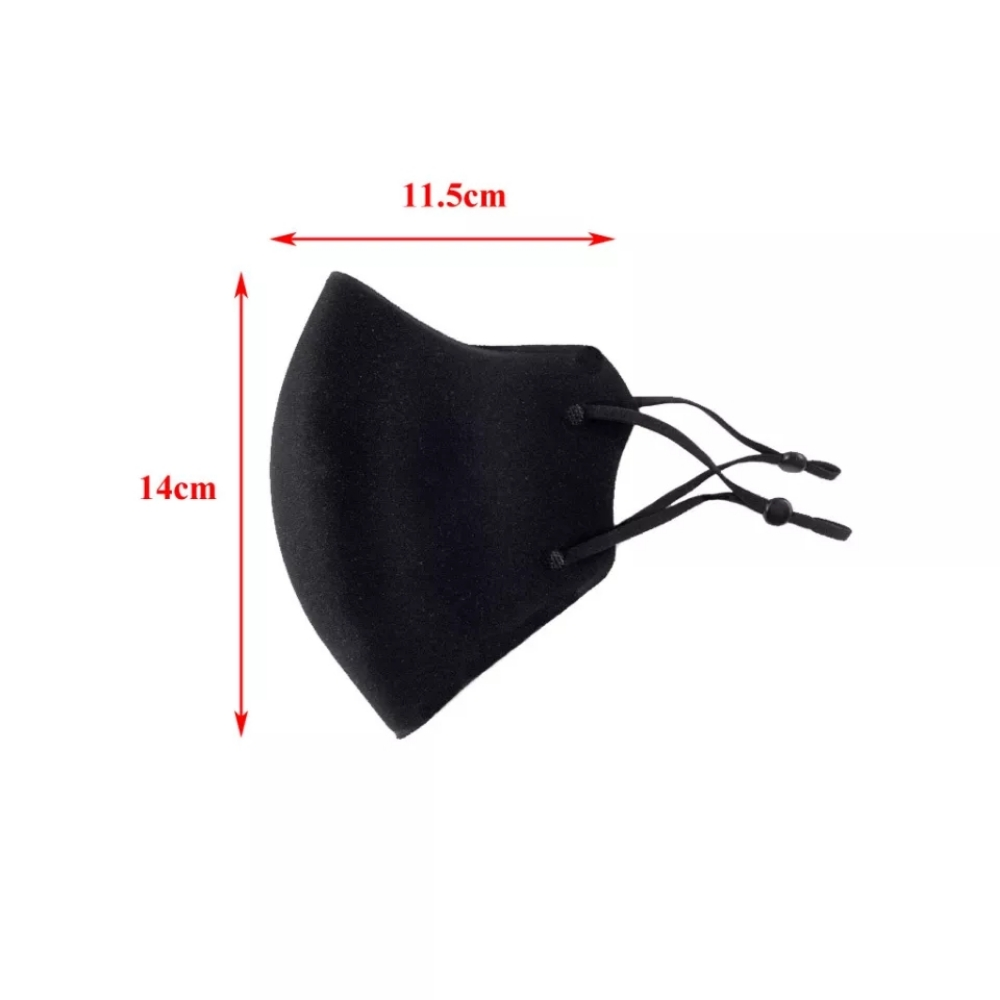 Adjustable Face Mask - Black - 4