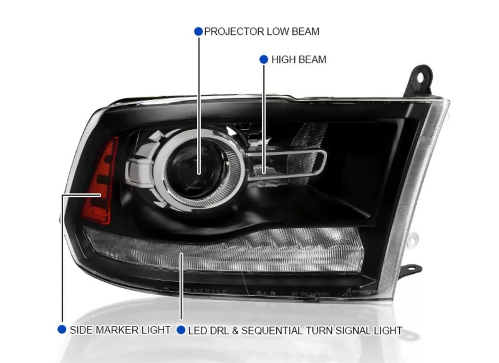 Doge ram headlight - 3