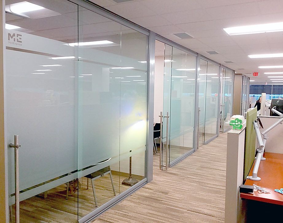 office partition glass sticker - 1