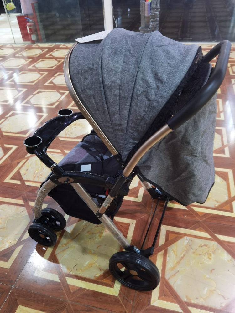 One key folding car stroller - 3