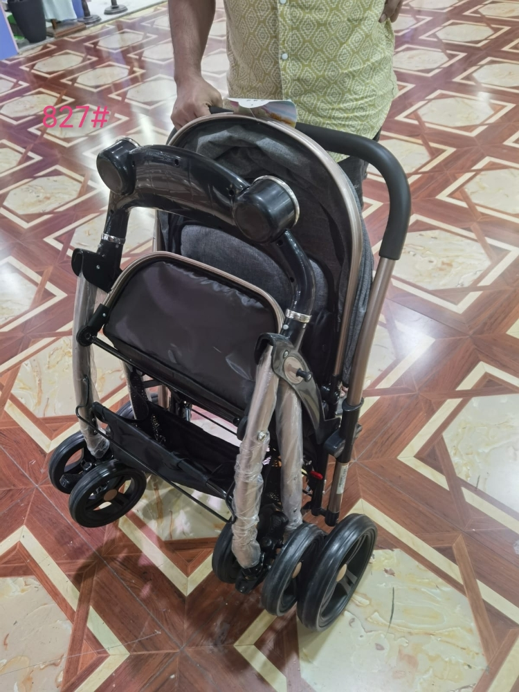 One key folding car stroller - 2
