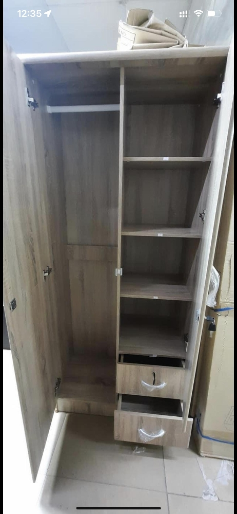New steel Bed & wooden bed, Cabinet - 12