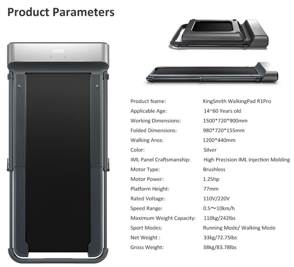 Treadmill R1Pro WalkingPad - 2