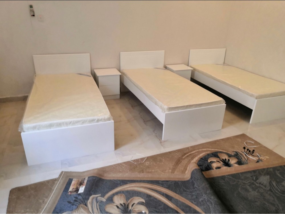 New Wooden Bed,Metal Bed,Cupboard - 1
