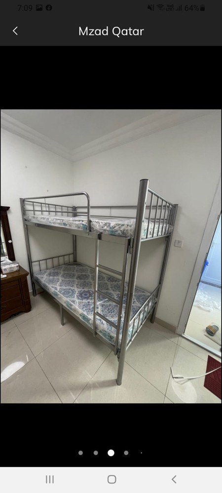 New Wooden Bed,Metal Bed,Cupboard - 8