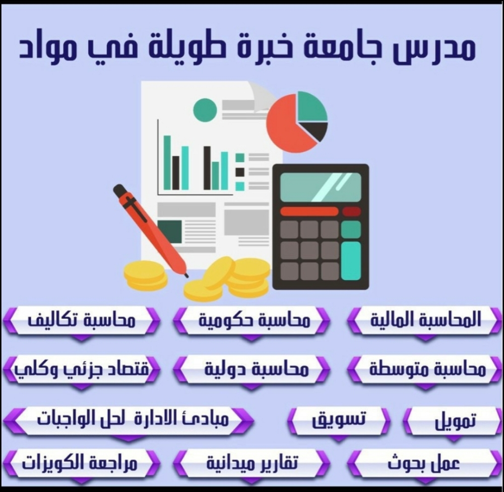 مواد المحاسبة والادارة - 1