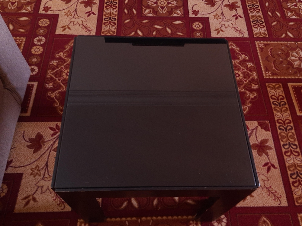 long black glass table - 6