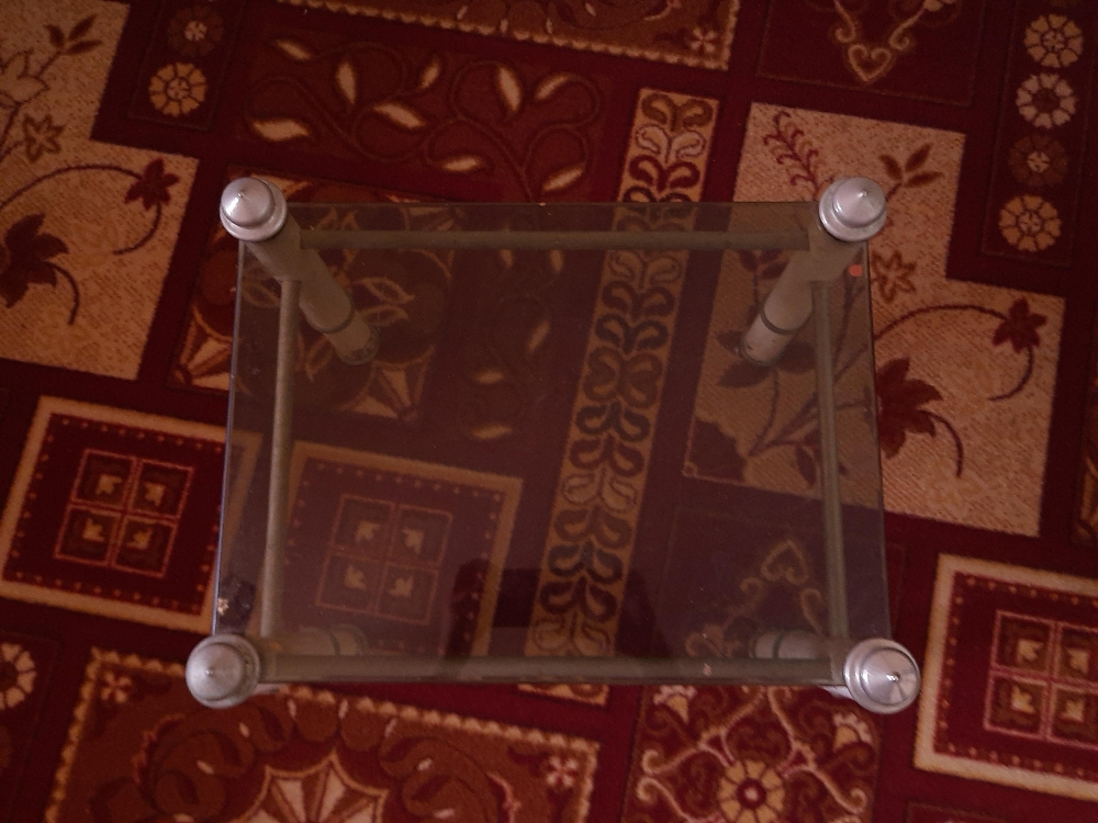 long black glass table - 9