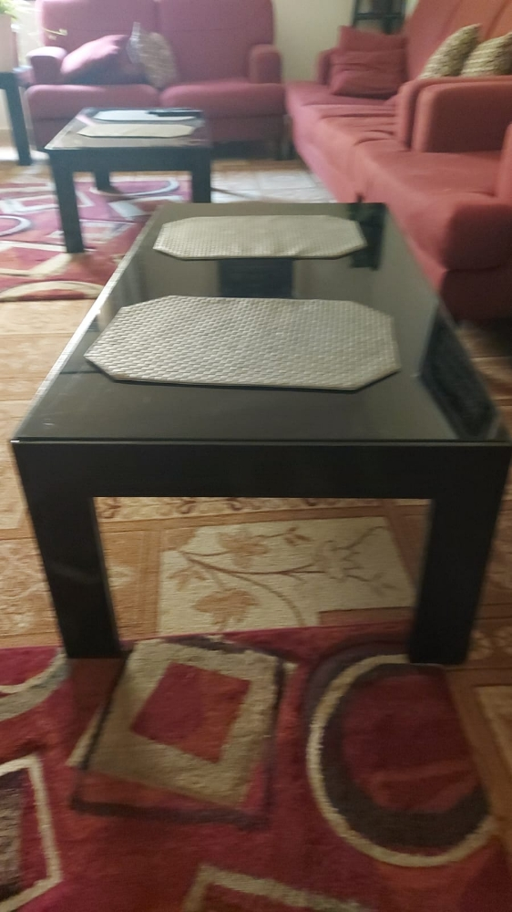 long black glass table - 3