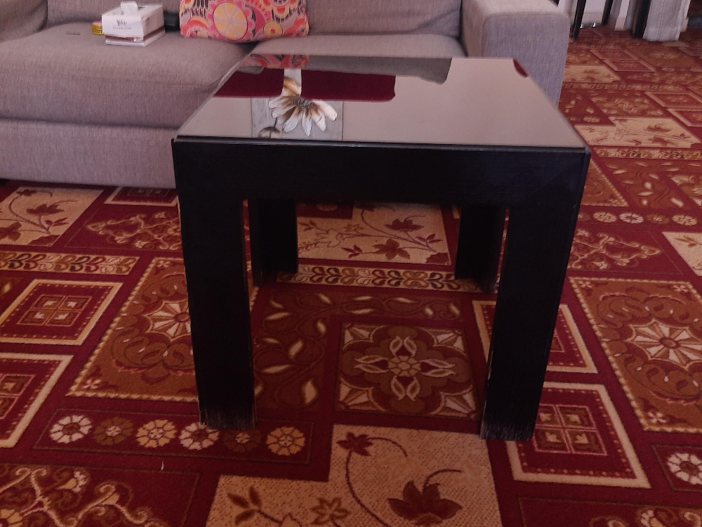 long black glass table - 7
