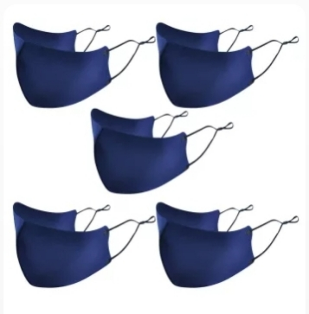 Medium/Small Dark Blue Face Mask - 1