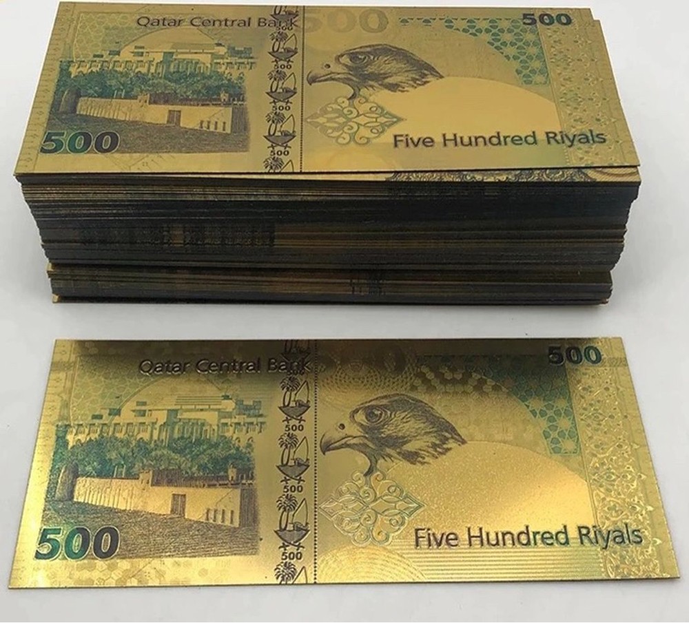 Gold plated 500 riyals COLOR - 1