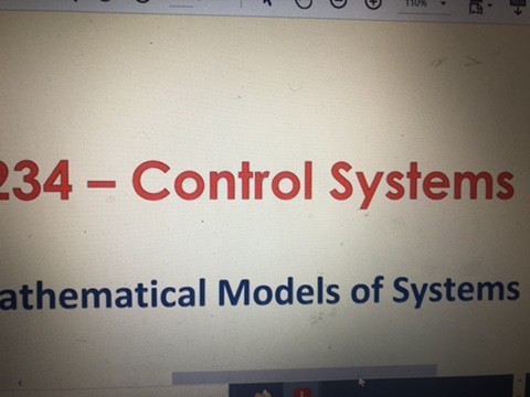 control system and fund. electron - 1