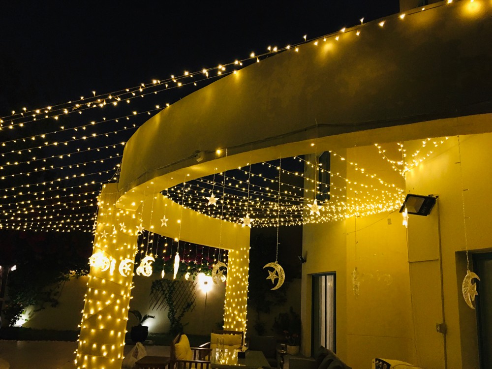 Star moon with fairy lights - 4