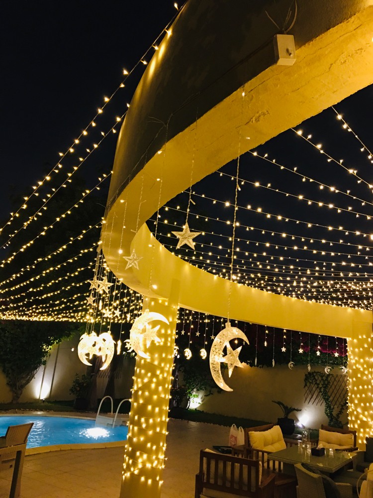 Star moon with fairy lights - 6