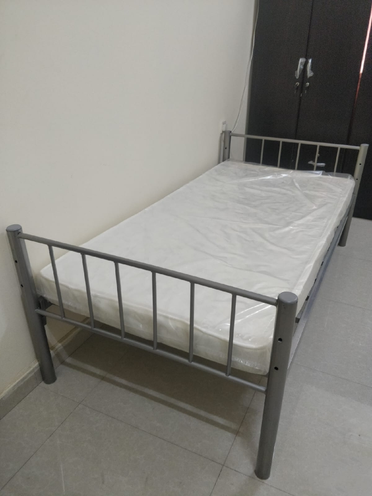 New Steel Bed,Wooden Bed,Cupboard - 1