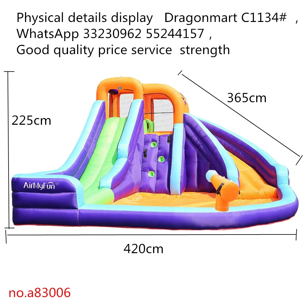 Water inflation  trampoline slide - 4