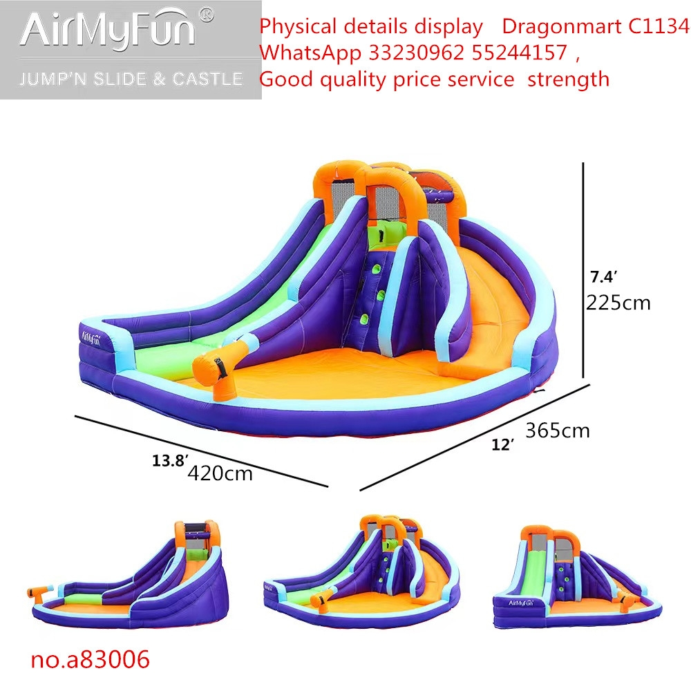 Water inflation  trampoline slide - 1