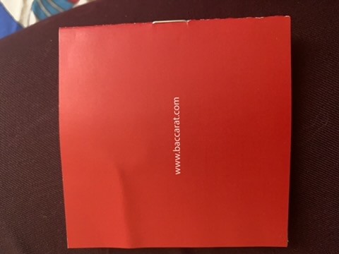 baccarat rectangular vase  - 2