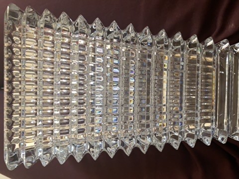 baccarat rectangular vase  - 4