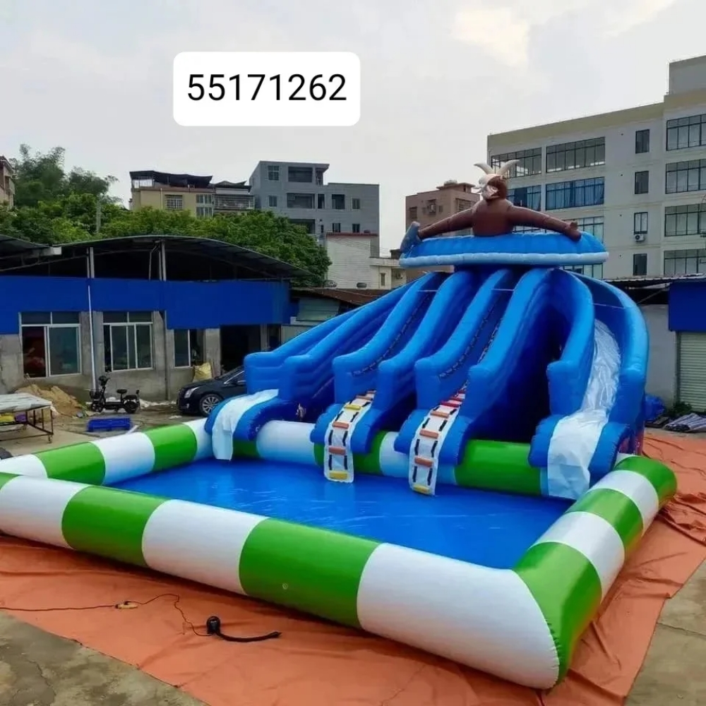 Slide, bounce and swimming pool - 5