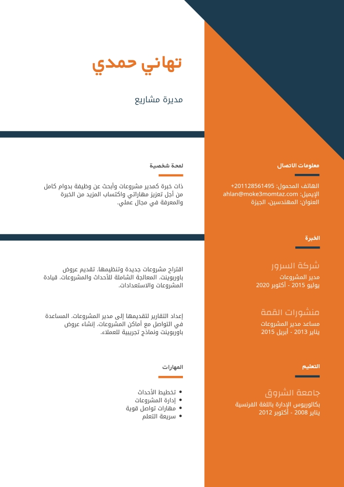 تصميم السيرة الذاتية - 12