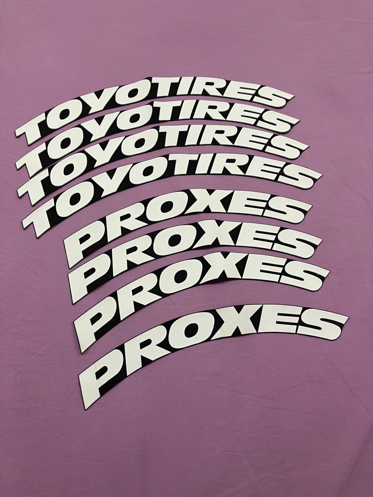 Tyre lettering 8 PCs - 1