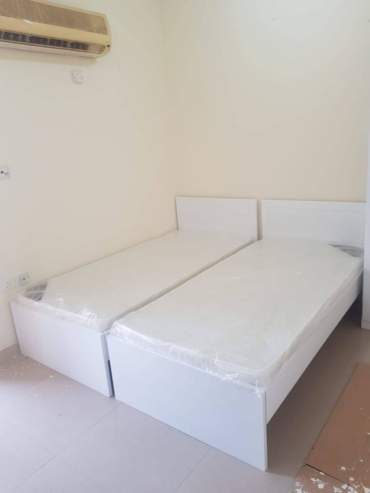 New Wood Bed, Steel Bed, Cabinet - 2