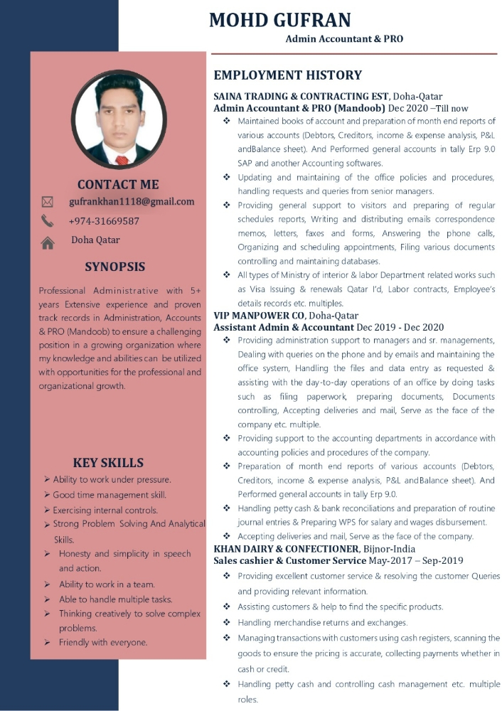 Administrative Accountant PRO - 1