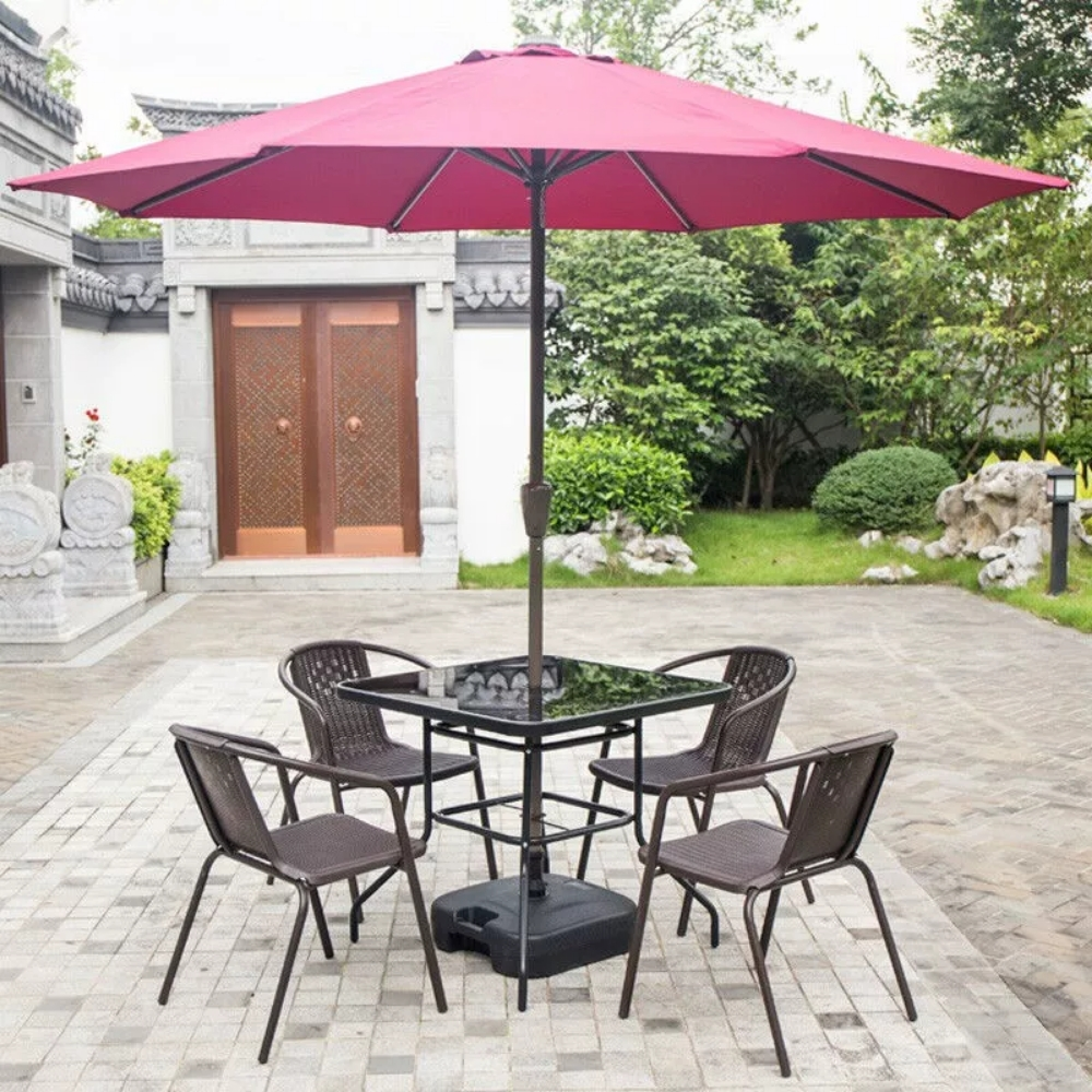 Rattan table chair coffee furni - 1