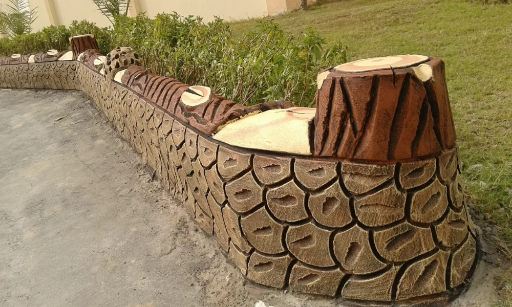 عمل جذوع وممرات بالديكور - 2
