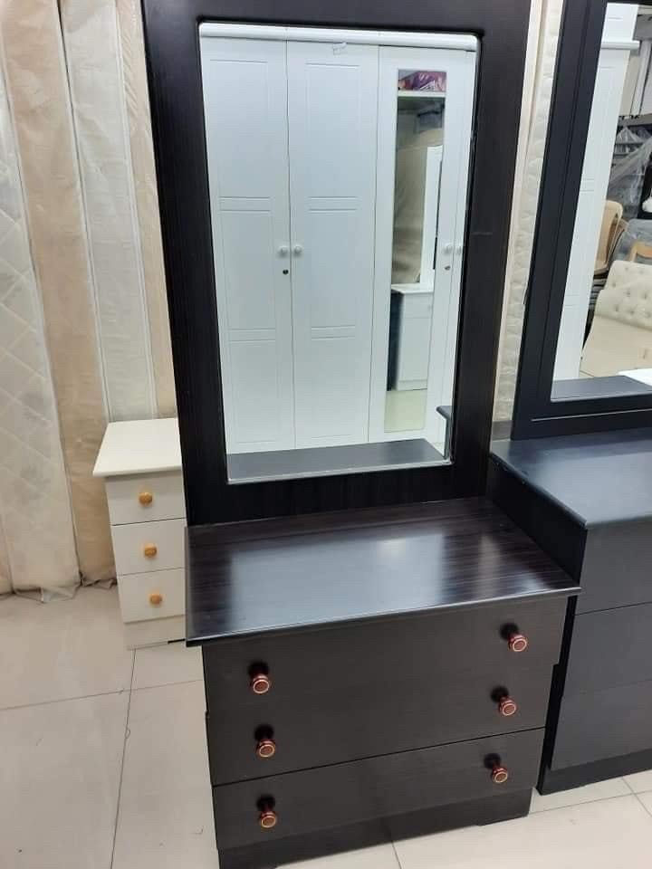 New steel & wooden Bed , cabinet  - 12