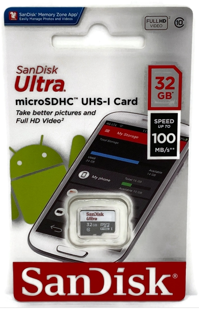 SanDisk 32GB memory - 3