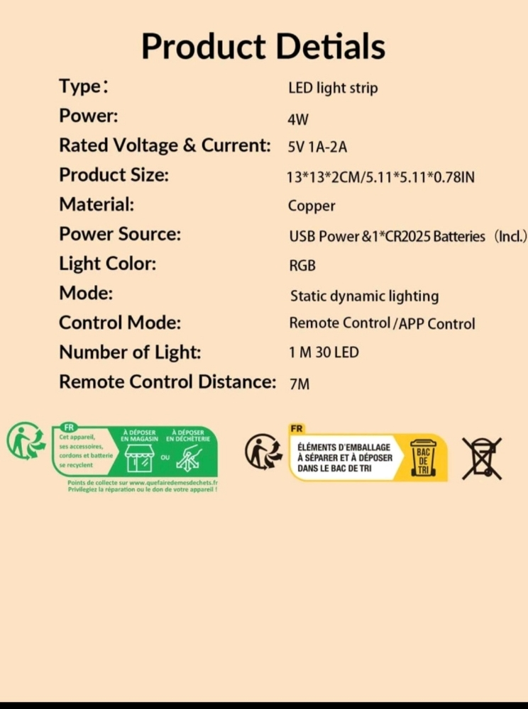 RGB LED light strip - 6