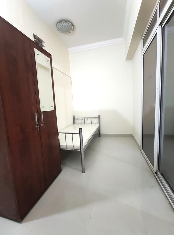 Wood and steel Bed, Cupboard - 12