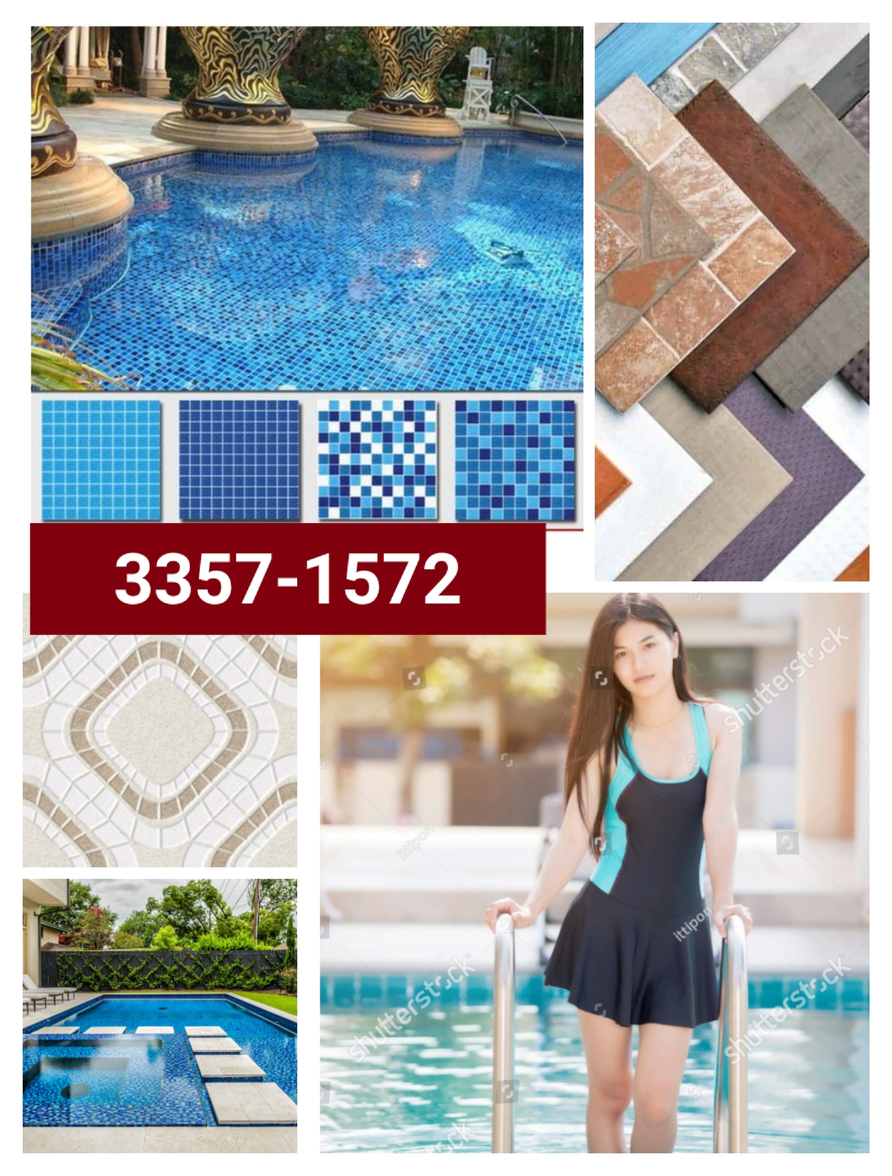 Swimming Pool Tile Work-33571572 - 4