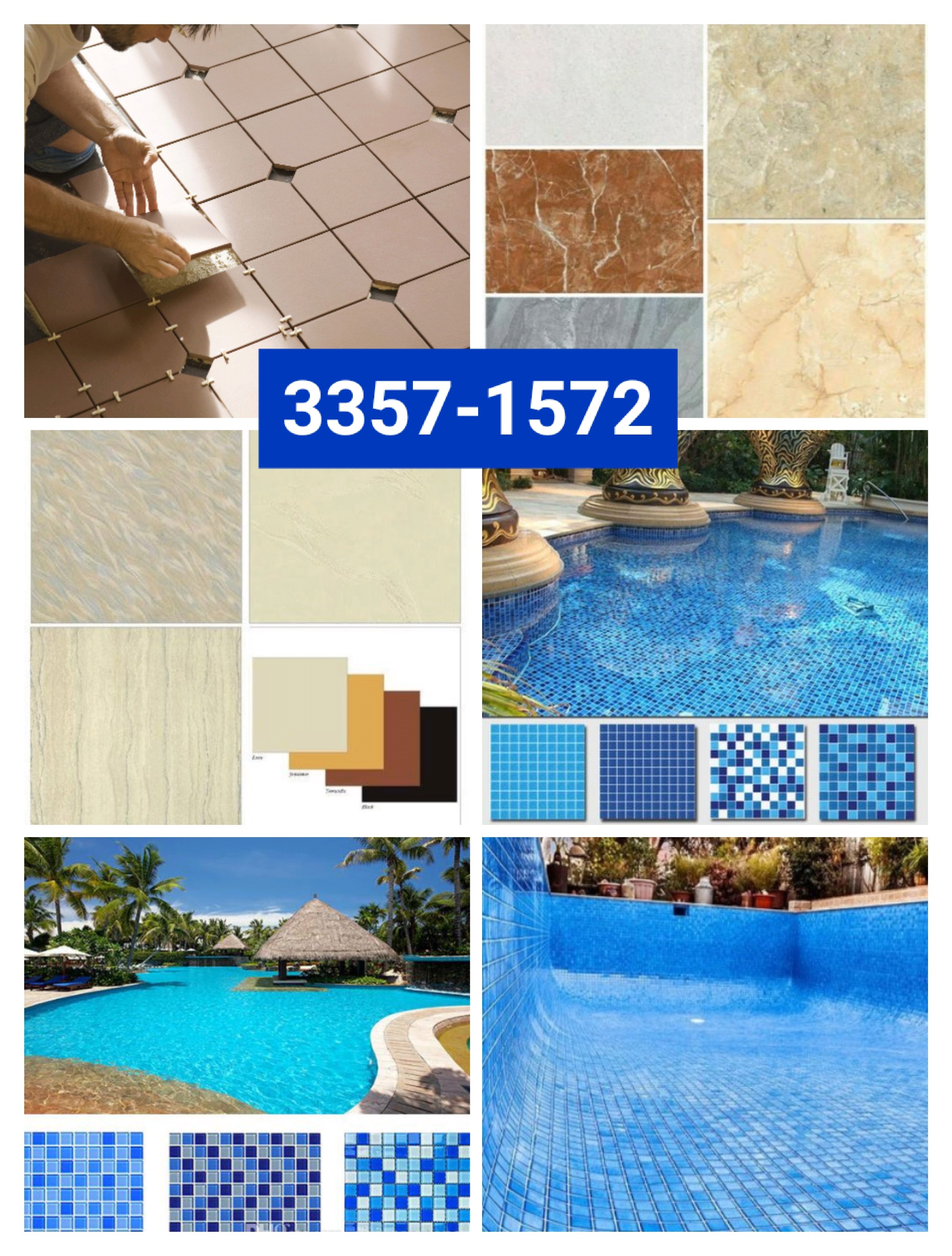 Swimming Pool Tile Work-33571572 - 1