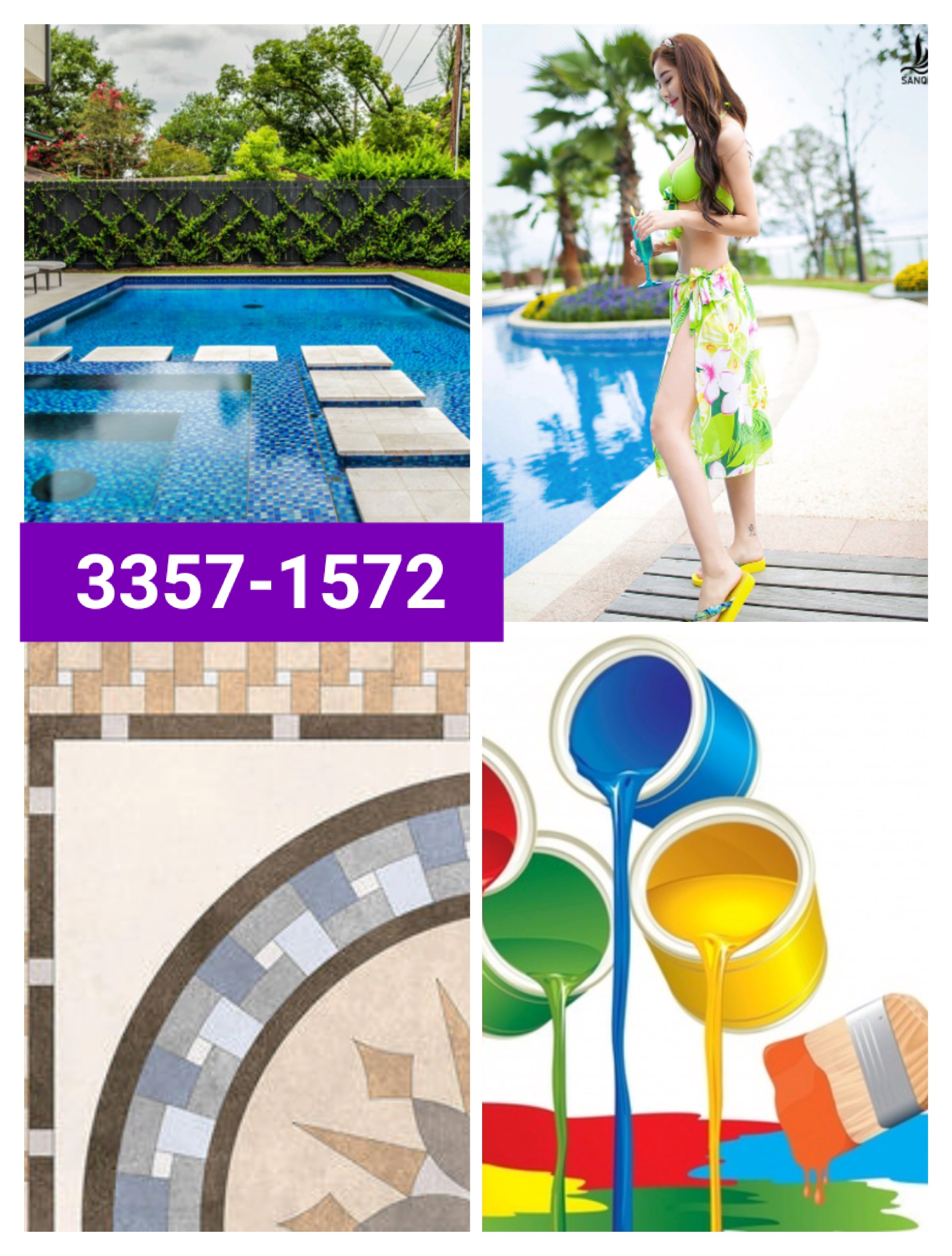 Swimming Pool Tile Work-33571572 - 3