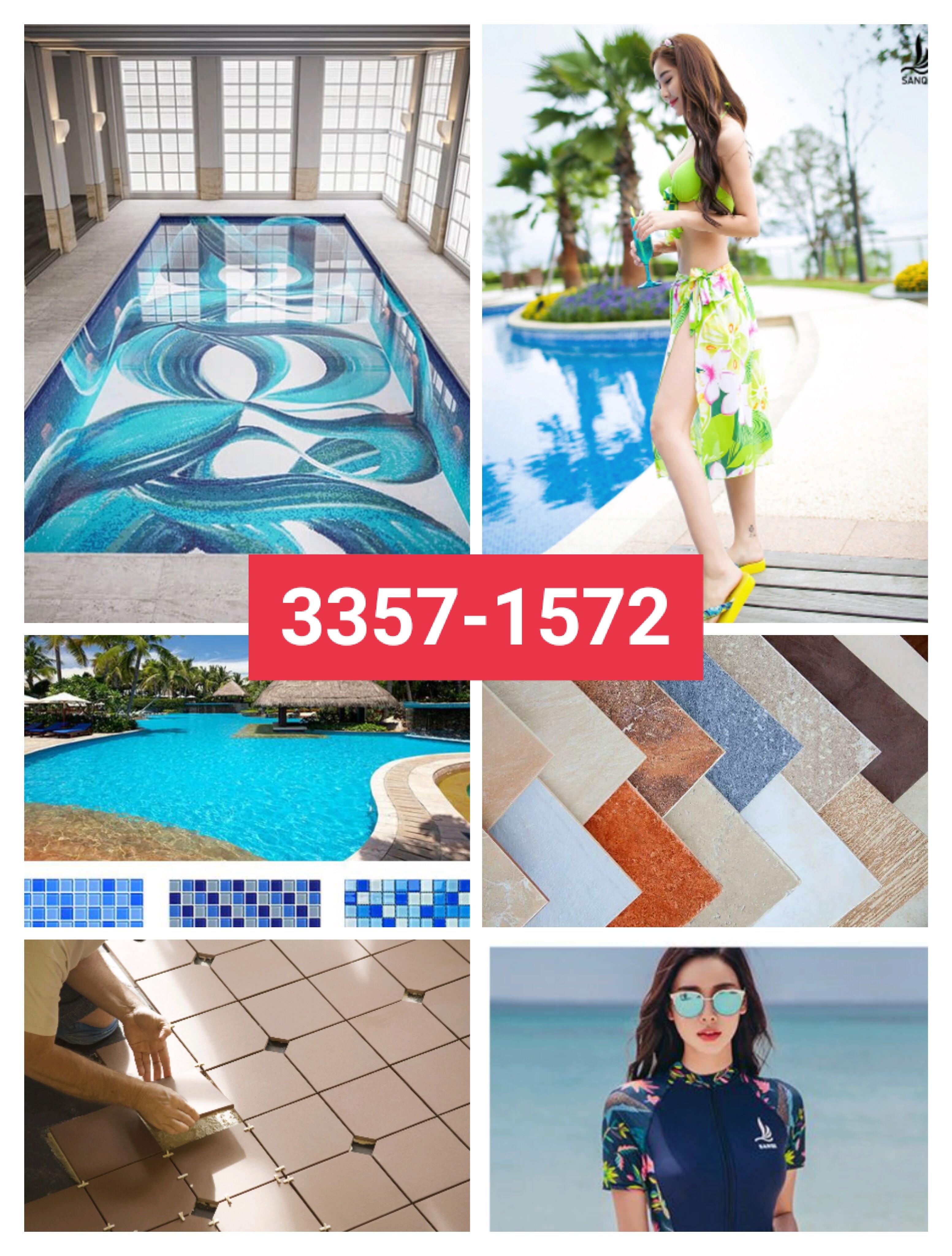 Swimming Pool Tile Work-33571572 - 14
