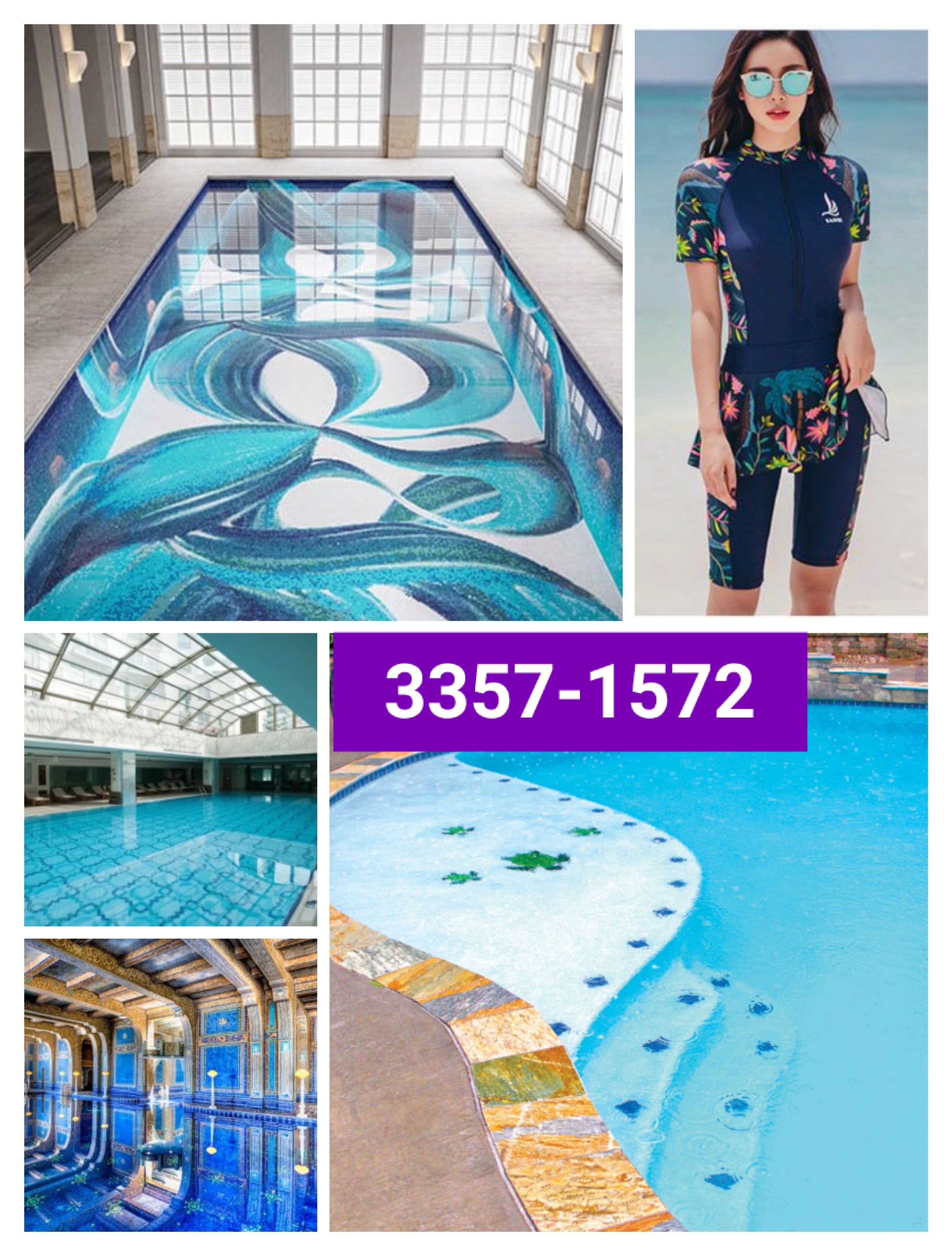 Swimming Pool Tile Work-33571572 - 8