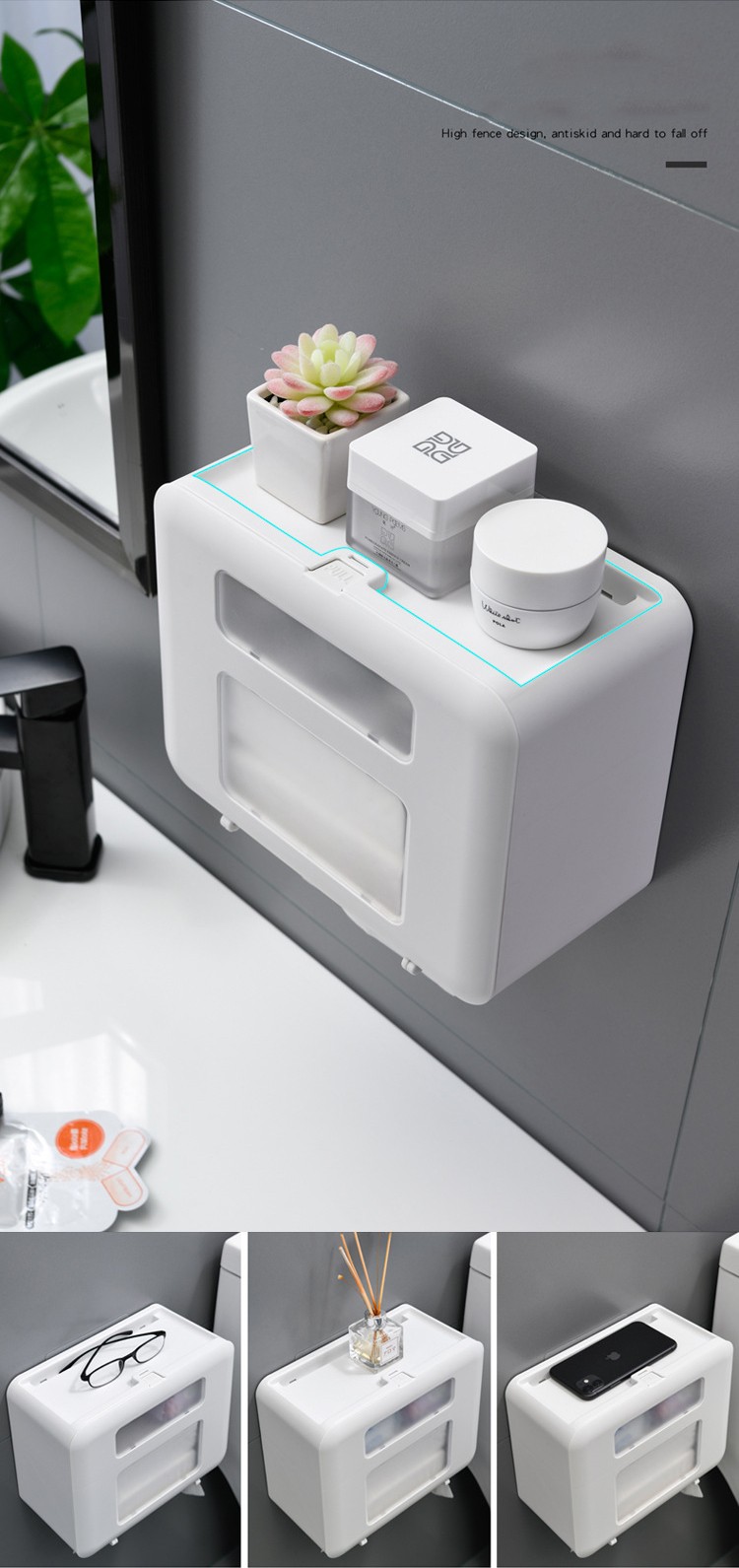 DoubleLayer Tissue Box WallMount - 7