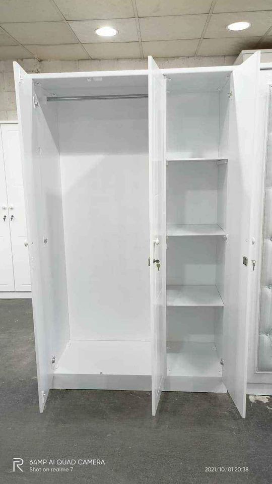 New Wood and metal Bed, Cabinet - 12