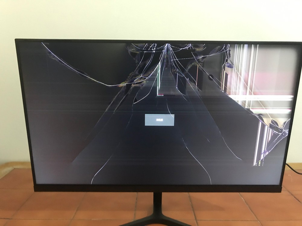 a broken monitor  - 1