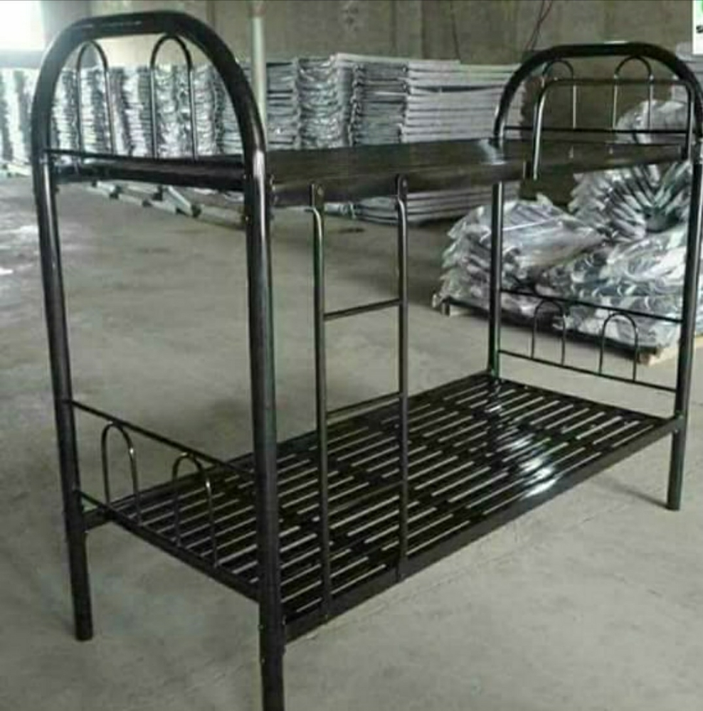 New Steel and wooden Bed ,Cabinet - 2