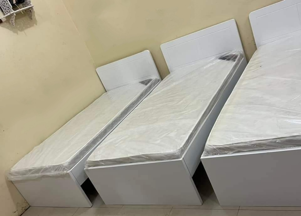 Single Bed ,Mattress, cupboard - 2