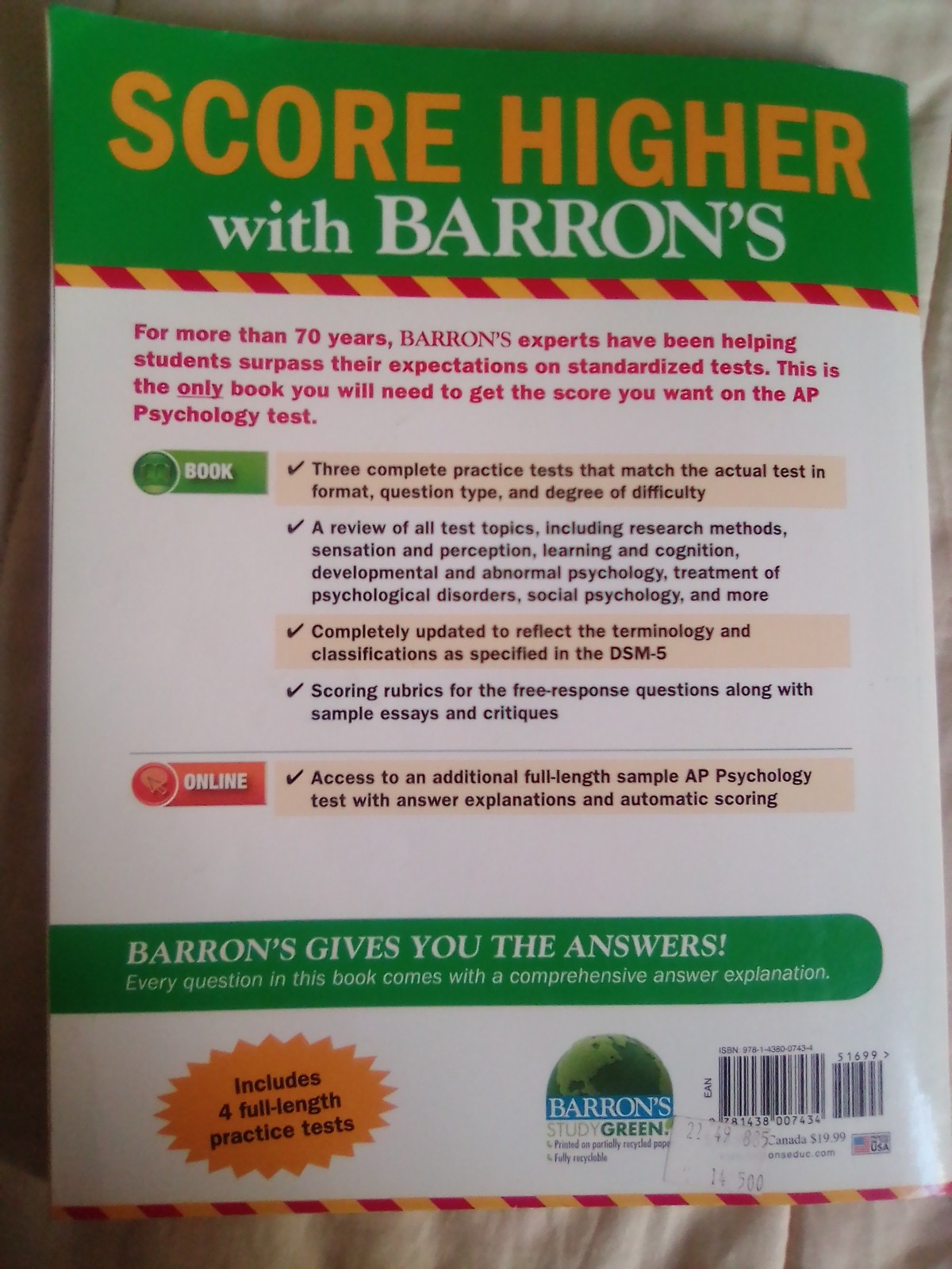 Barrons AP Psychology 7th ed - 3
