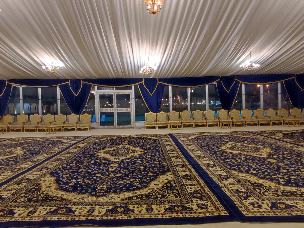 <<< طاولات و خيام عزاء - 1