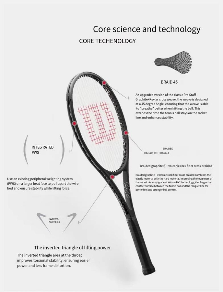 Carbon Square racket - 6